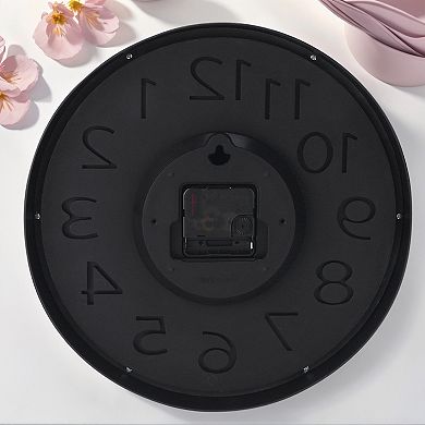 Wall Clock, Silent Non-Ticking Modern Clocks Battery Operated Classic Analog Decorative, 12 Inch