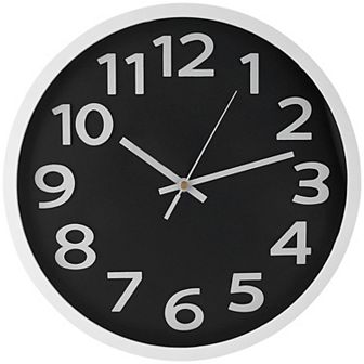Wall Clock, Silent Non-Ticking Modern Clocks Battery Operated Classic Analog Decorative, 12 Inch
