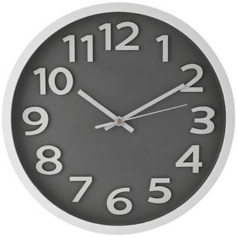 Wall Clock, Silent Non-Ticking Modern Clocks Battery Operated Classic Analog Decorative, 12 Inch