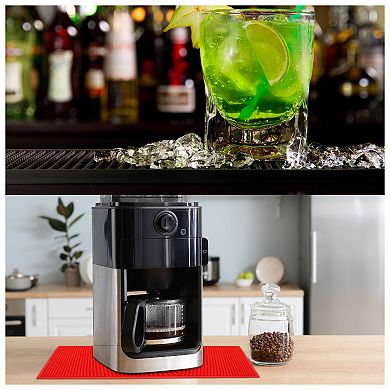 Bar Mat, Non-Slip Bar Service Cup Mat Countertop Spill Mat for Kitchen Barber Station Mat