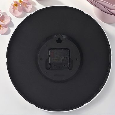 Simple Wall Clock, Big Number, Silent Non-Ticking Modern Battery Operated, 12x12 x1.8 Inch