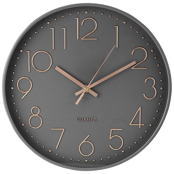 Simple Wall Clock, Big Number, Silent Non-Ticking Modern Battery