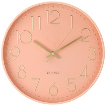 Simple Wall Clock, Big Number, Silent Non-Ticking Modern Battery Operated, 12x12 x1.8 Inch
