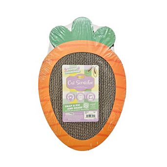 Meow Carrot Cat Scratcher Interactive Pet Toy
