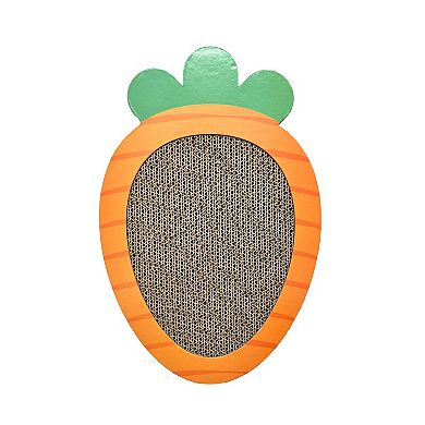Meow Carrot Cat Scratcher Interactive Pet Toy