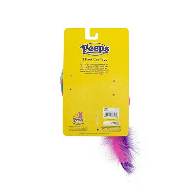 Meow 3-pk. Peeps Bunny Plush Cat Toys