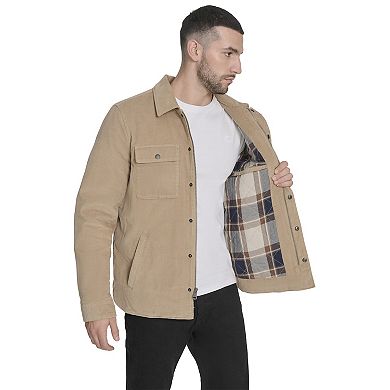 Men's Levi's Corduroy Plaid Lined Shacket