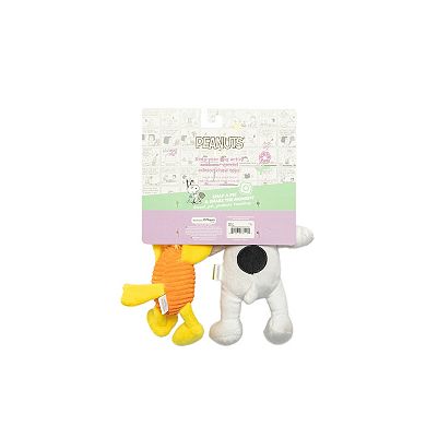 Woof Peanuts 2-pk. Snoopy & Woodstock Easter Plush Pet Toy Set