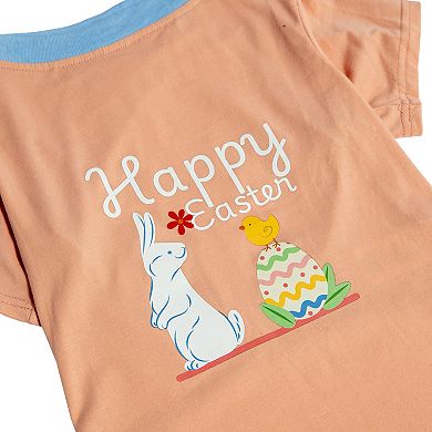Woof Happy Easter Graphic Tee for Pets