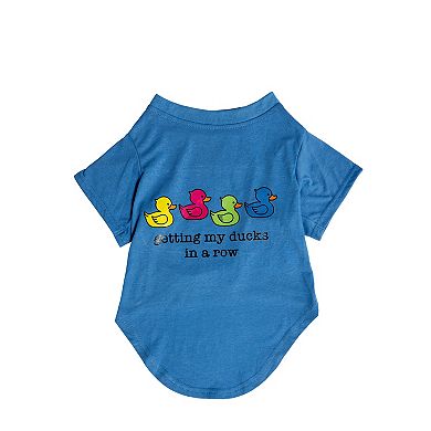 Woof Ducks In a Row Graphic Tee for Pets