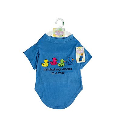 Woof Ducks In a Row Graphic Tee for Pets