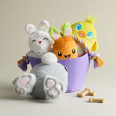 Woof Bunny Feet Plush Pet Toy