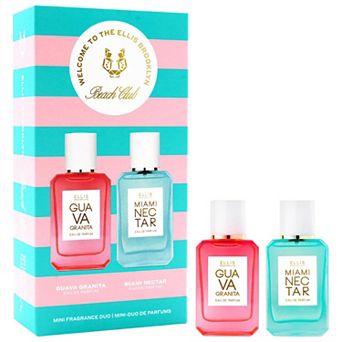 Ellis Brooklyn BEACH CLUB Fragrance Mini Duo with Pink Pineapple and Guava Perfume Gift Set