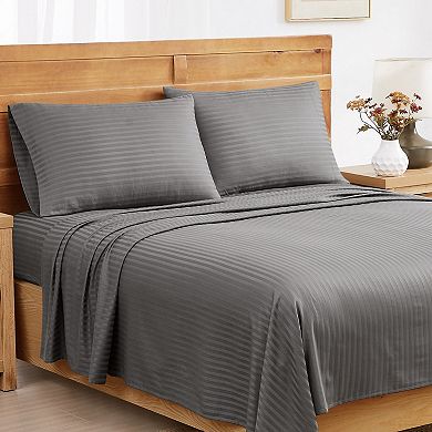Royal Velvet Signature Dobby Stripe Sheet Set or Pillowcases
