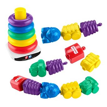 Fisher-Price Rock-a-Stack & Snap Lock Beads Baby Toy Set