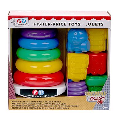 Fisher-Price Rock-a-Stack & Snap Lock Beads Baby Toy Set