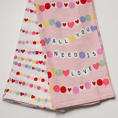 Celebrate Together™ Valentine's Day 2-pk. All You Need Is Love Kitchen Towel Set