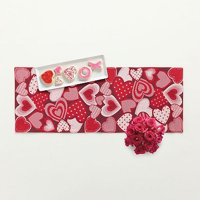 Celebrate Together™ Valentine's Day Heart Toss Tapestry Runner