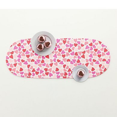 Celebrate Together™ Valentine's Day Heart Toss Printed Braid Table Runner