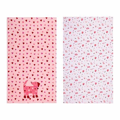 Celebrate Together™ Valentine's Day Dog Hearts Kitchen Towel 2-pk.
