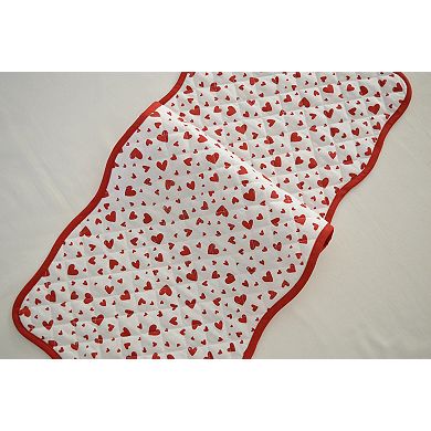 Celebrate Together™ Valentine's Day Quilted Wavy Edge Heart Table Runner