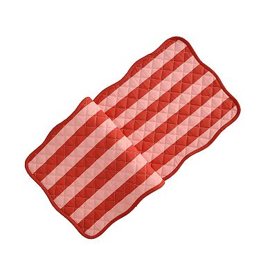 Celebrate Together™ Valentine's Day Quilted Wavy Edge Heart Table Runner