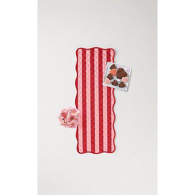 Celebrate Together™ Valentine's Day Quilted Wavy Edge Heart Table Runner