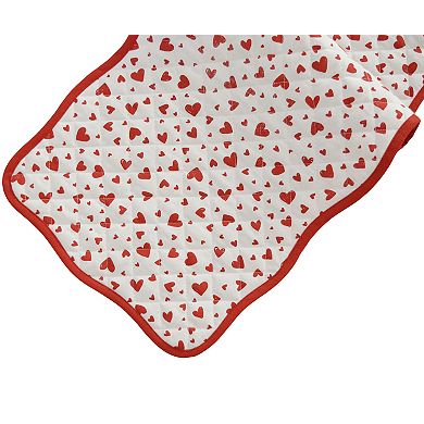 Celebrate Together™ Valentine's Day Quilted Wavy Edge Heart Table Runner