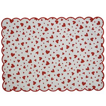 Celebrate Together™ Valentine's Day Scallop Edge Hearts Placemat