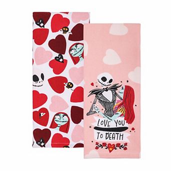 Celebrate Together™ Disney's The Nightmare Before Christmas Jack & Sally Valentine's Day Kitchen Towel 2 pk