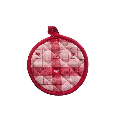 Celebrate Together™ Valentine's Day 2-pc. Heart Plaid Oven Mitt & Pot Holder Set