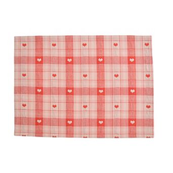 Celebrate Together™ Valentine's Day 2 pc Plaid Woven Placemat Set