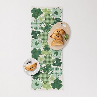Celebrate Together St. Patrick's Day Shamrock Tapestry Table Runner