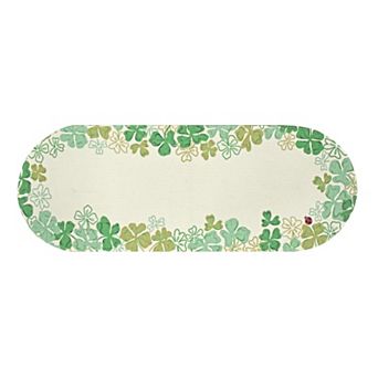 Celebrate Together™ St. Patrick's Day Shamrock Border Print Braid Table Runner