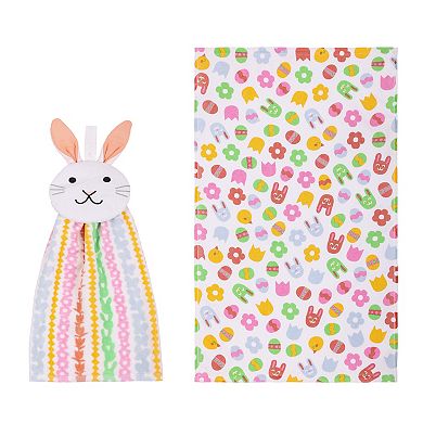 Celebrate Together Easter 2-pk. Bunny Tie Top Kitchen Towels