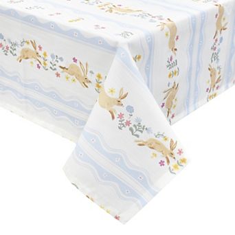 Celebrate Together™ Easter Rabbit Stripe Printed Woven Tablecloth