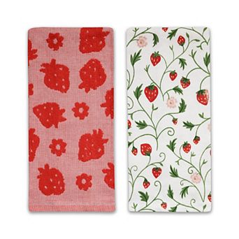 Celebrate Together™ Spring 2 pk Strawberry Terry Icon Kitchen Towels