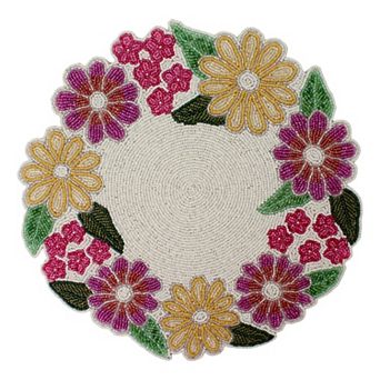 Celebrate Together™ Spring Beaded Round Placemat