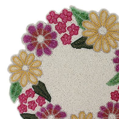 Celebrate Together™ Spring Beaded Round Placemat