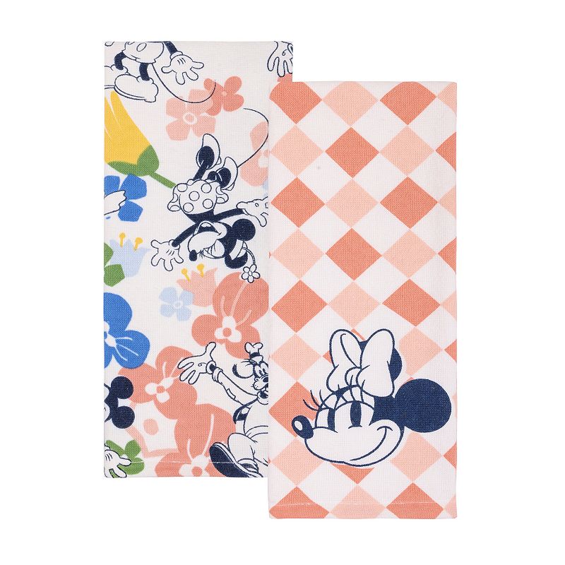 Celebrate Together™ Spring 2-pk. Minnie Checker Kitchen Towels, Pink