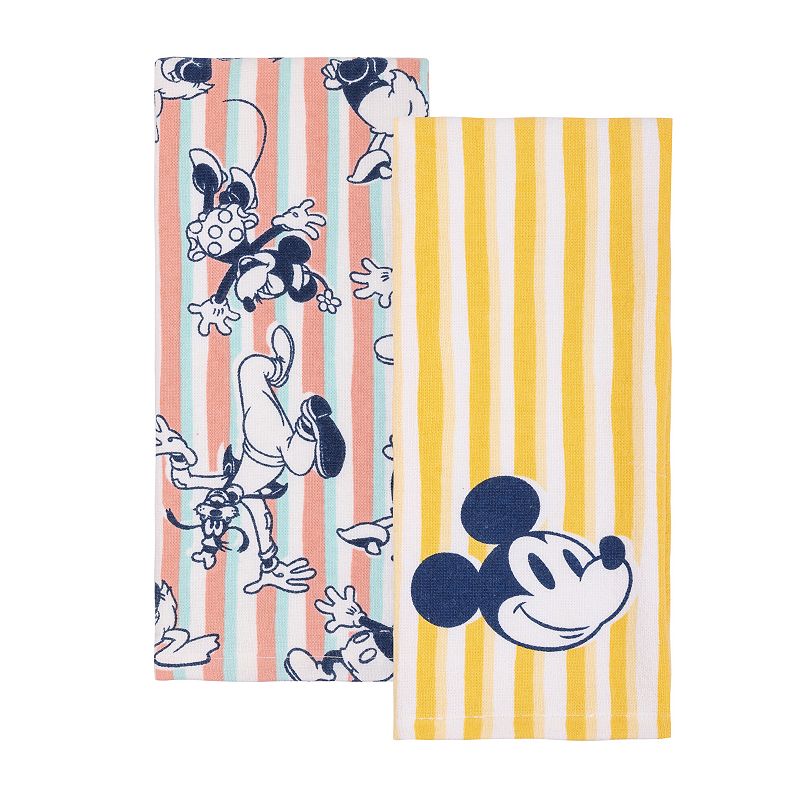 Celebrate Together™ Spring 2-pk. Disney's Mickey Stripe Kitchen Towels, Yellow