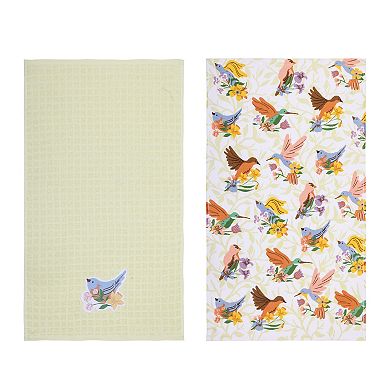 Celebrate Together™ Spring 2-pk. Bird Patch Kitchen Towels