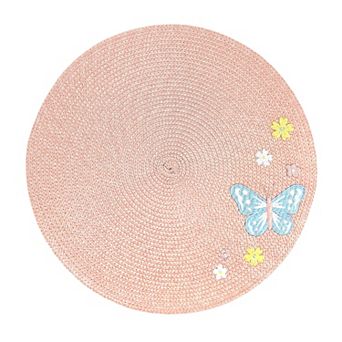 Celebrate Together™ Spring Butterfly Embroidered Round Placemat