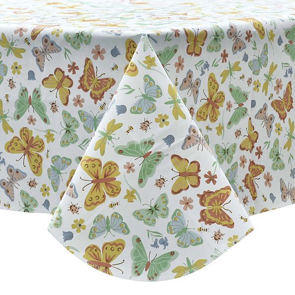 Celebrate Together™ Spring Floral Bug PEVA Tablecloth