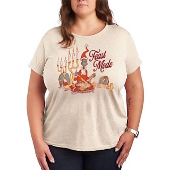 Plus Size Dr. Seuss The Grinch Feast Mode Graphic Tee