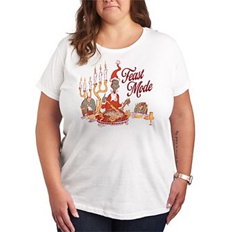 Plus Size Dr. Seuss The Grinch Feast Mode Graphic Tee