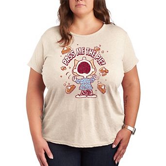 Plus Size Peanuts Sally Pass Me The Pie! Graphic Tee