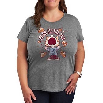 Plus Size Peanuts Sally Pass Me The Pie! Graphic Tee