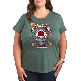Plus Size Peanuts Sally Pass Me The Pie! Graphic Tee