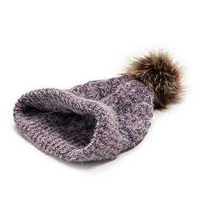 Women's MUK LUKS Chenille Eyelash Mix Hat